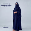 Kaftan Abaya - 4 Piece - Navy Blue (Summer Special)