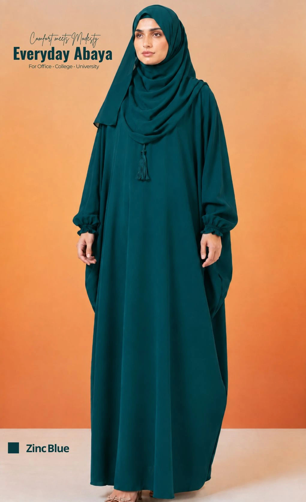 Classic Butterfly Abaya 🦋  -  With Hijab | Complete Set (Summer Special)
