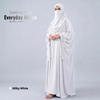 Kaftan Abaya - 4 Piece - Milky White (Summer Special)