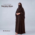 Kaftan Abaya - 4 Piece - Coffee Brown  (Summer Special)