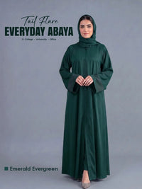Tail - Full Flare Abaya - With Hijab (Complete Set)