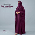 Kaftan Abaya - 4 Piece - Grape(Summer Special)