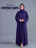 Tail - Full Flare Abaya - Royal Blue With Hijab