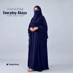 Kaftan Abaya - 4 Piece - Deep Navy (Four  Seasons)