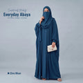 Kaftan Abaya - 4 Piece - Zinc Blue (Summer Special)
