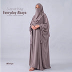 Kaftan Abaya - 4 Piece - Beige (Four  Seasons)