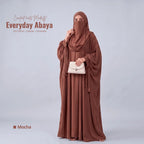 Kaftan Abaya - 4 Piece - Mocha Summer Special)