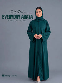 Tail - Full Flare Abaya - With Hijab (Complete Set)