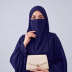 Kaftan Abaya - 4 Piece - Deep Navy (Four  Seasons)