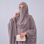 Kaftan Abaya - 4 Piece - Beige (Four  Seasons)