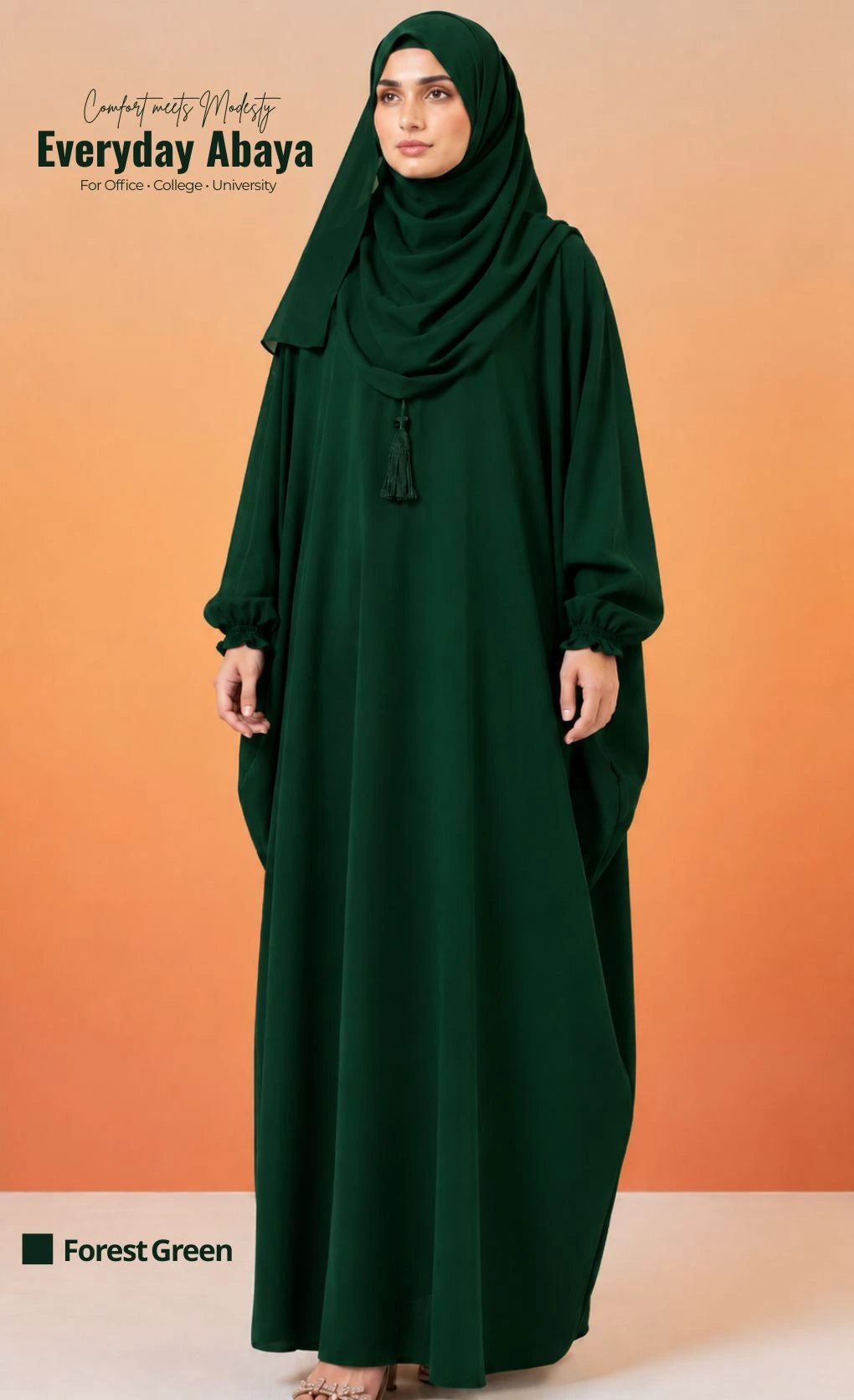 Classic Butterfly Abaya 🦋  -  With Hijab | Complete Set (Summer Special)