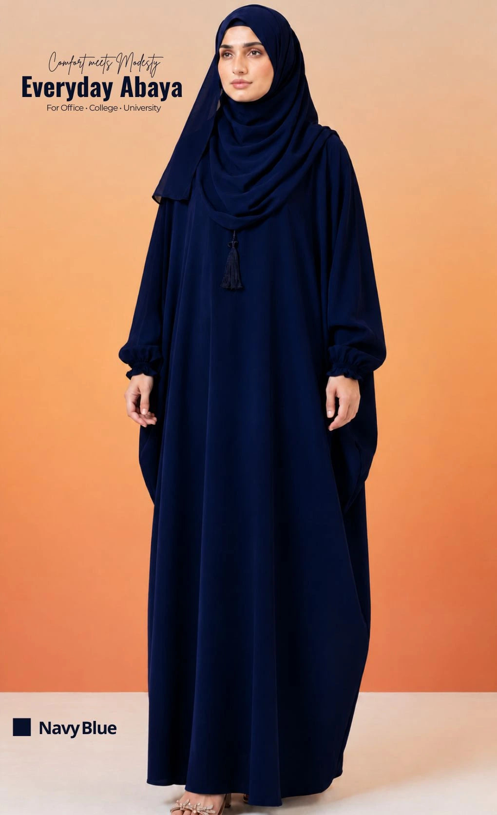 Classic Butterfly Abaya 🦋  -  With Hijab | Complete Set (Summer Special)