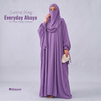 Kaftan Abaya - 4 Piece - Mauve (Four  Seasons)