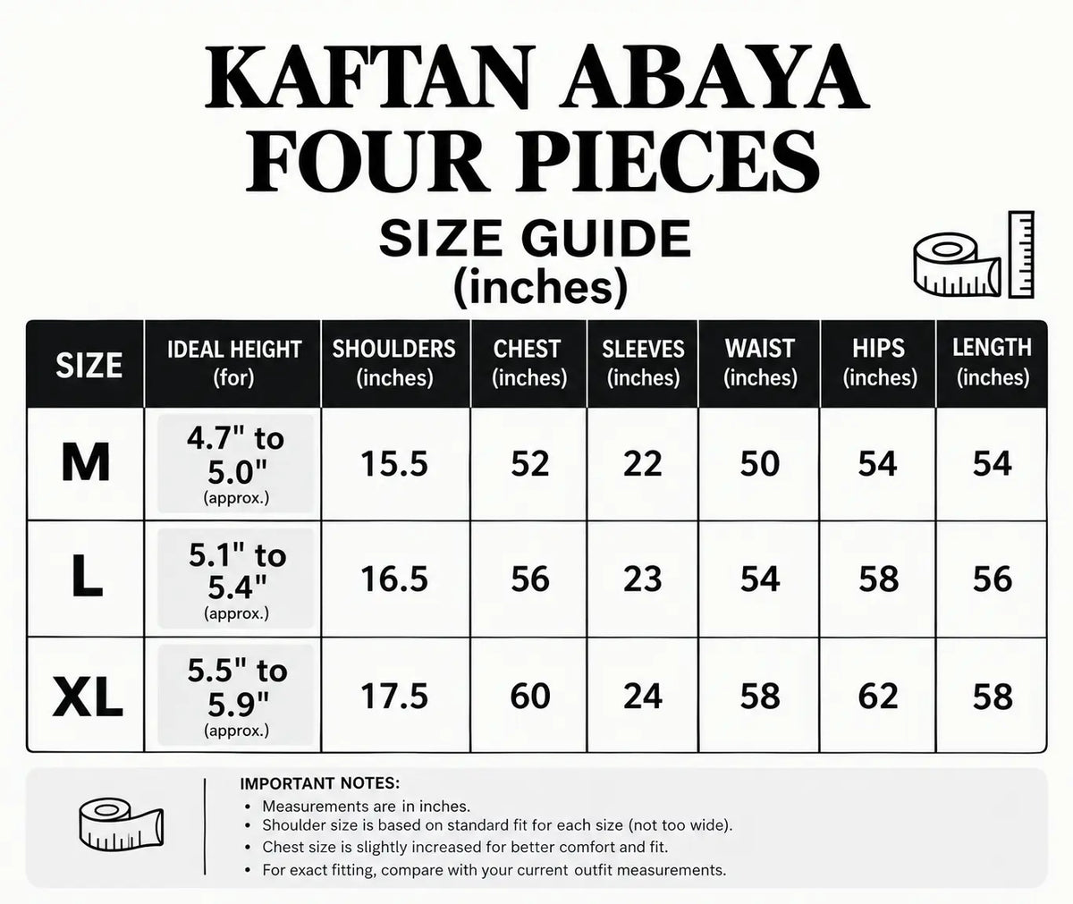 Kaftan Abaya - 4 Piece - Ocean Blue (Four  Seasons)