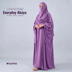 Kaftan Abaya - 4 Piece - Tea pink (Four  Seasons)